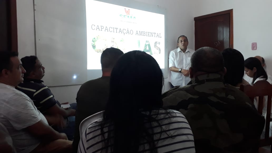 Técnicos da Secretaria de Meio Ambiente fazem curso de formação e licenciamento ambiental e monitoramento.